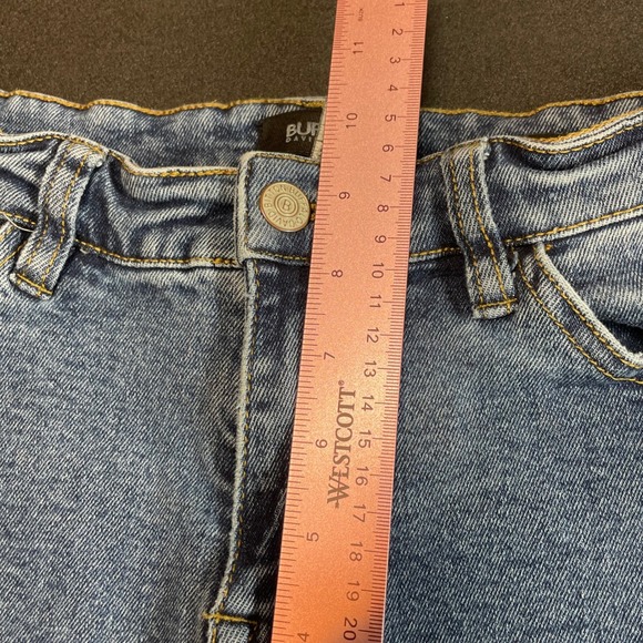 Buffalo David Bitton Womens 27 Blue Faded Dark Wash Denim Straight Leg Jeans - Picture 12 of 15